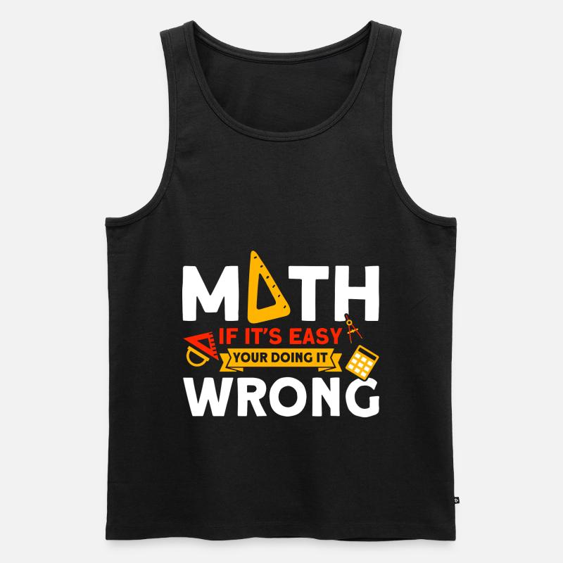 Math Mathématiques Sciences Math Cadeau - Débardeur bio Premium Homme - noir