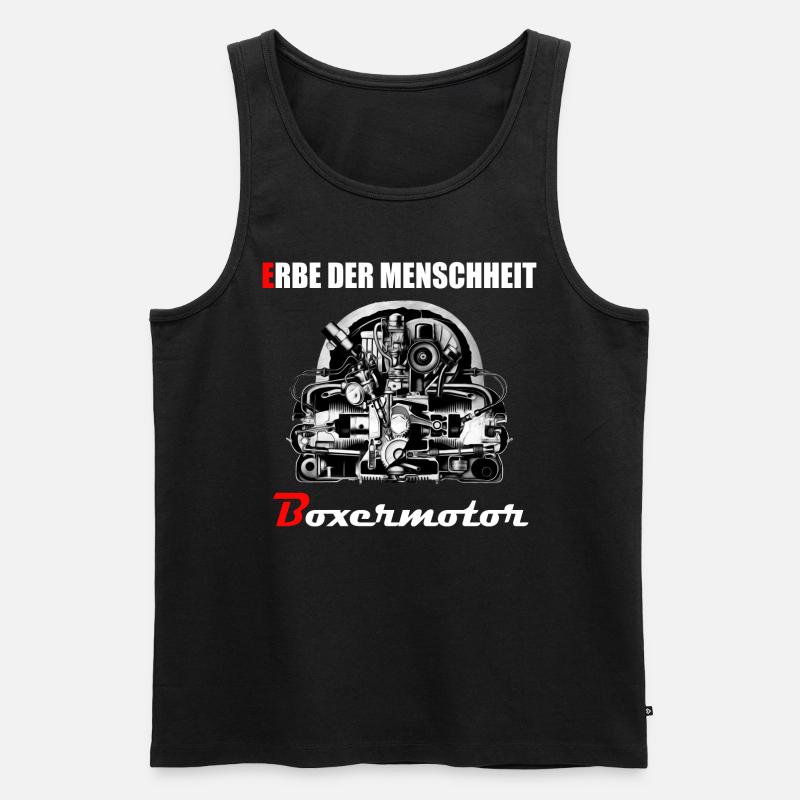 Erbe der Menschheit: Boxermotor - Männer Premium Bio Tank Top - Schwarz