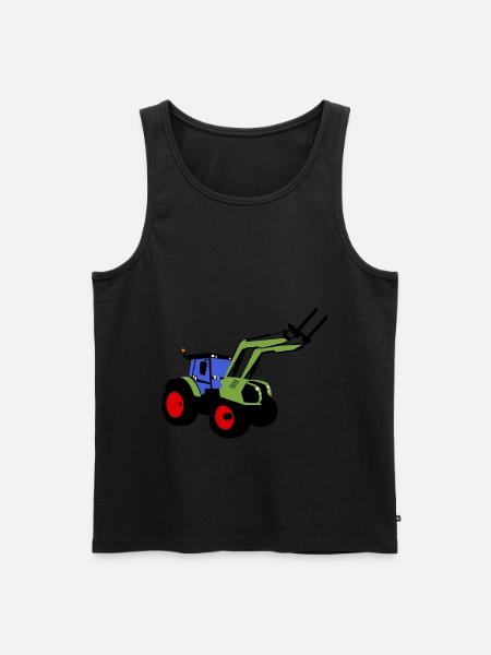 traktor, Bulldog, Frontlader, Bauer - Männer Premium Bio Tank Top -