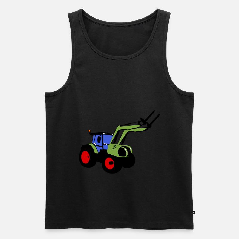 traktor, Bulldog, Frontlader, Bauer - Männer Premium Bio Tank Top - undefined