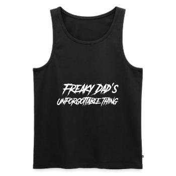 Goth Lolita Freaky Dad's Unforgettable Thing - Men's Premium Organic Tank Top - black - Front - AI Model Male 178 light (178cm)