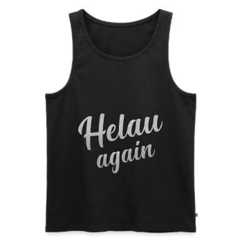 Helau Fasching, Fastnacht - Männer Premium Bio Tank Top - Schwarz - Vorne - AI Model Male 178 light (178cm)