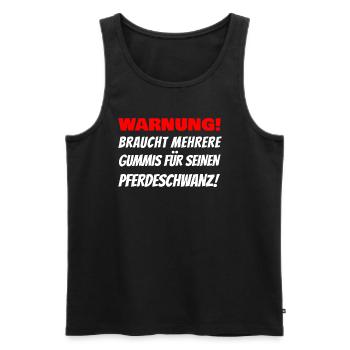 Lustiger Spruch Mallorca Urlaub Party Feiern - Männer Premium Bio Tank Top - Schwarz - Vorne - Michal (187cm)