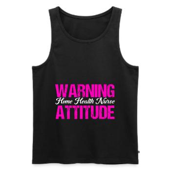 Health Assistance Home Nursing Nurse - Men's Premium Organic Tank Top - black - Front - Michal (187cm)