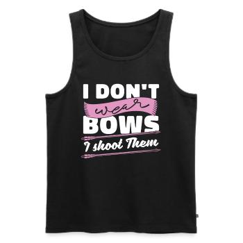 Ich Trage Keine Bögen, Ich Schieße Sie - Männer Premium Bio Tank Top - Schwarz - Vorne - Michal (187cm)