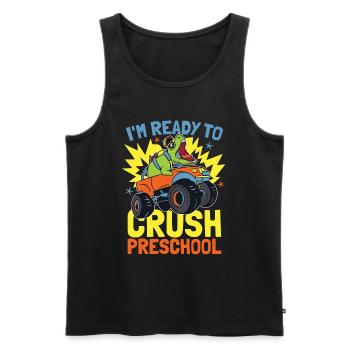 Ich Bin Bereit, Den Preschool Monster Truck Zu - Männer Premium Bio Tank Top - Schwarz - Vorne - Michal (187cm)