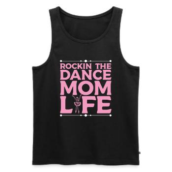 Rockin' The Dance Mom Life Ballett Mom Ballet - Männer Premium Bio Tank Top - Schwarz - Vorne - AI Model Male 178 light (178cm)