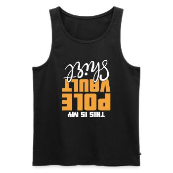 Dies Ist Mein Stabhochsprung-bekleidungsstab - Männer Premium Bio Tank Top - Schwarz - Vorne - Michal (187cm)