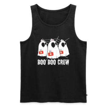 Boo Boo Crew Halloween-party-halloween-kostüm - Männer Premium Bio Tank Top - Schwarz - Vorne - AI Model Male 178 light (178cm)