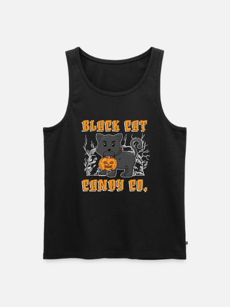Black Cat Candy Co. - Men's Premium Organic Tank Top - black