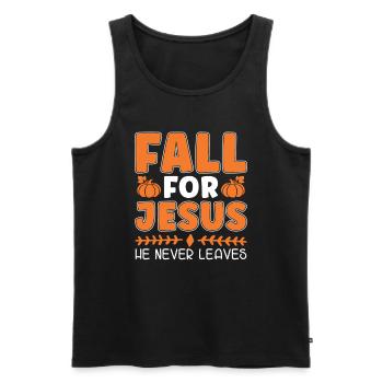 Verlieben Sie Sich In Jesus, Er Verlässt Halloween - Männer Premium Bio Tank Top - Schwarz - Vorne - AI Model Male 178 light (178cm)
