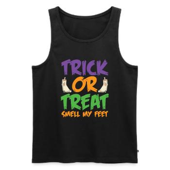 Sweet or sour smell my feet - Men's Premium Organic Tank Top - black - Front - Michal (187cm)