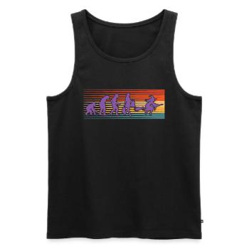 Retro-hexen-entwicklungs-vintages Halloween-kostüm - Männer Premium Bio Tank Top - Schwarz - Vorne - AI Model Male 178 light (178cm)