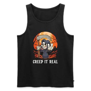 Creep It Real Halloween-kostüm-halloween-party - Männer Premium Bio Tank Top - Schwarz - Vorne - AI Model Male 178 light (178cm)