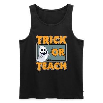 Trick Or Teach Grundschullehrer Vorschule - Männer Premium Bio Tank Top - Schwarz - Vorne - Michal (187cm)
