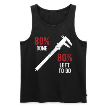 Maschinen-Bediener Maschinenführer Machinist - Männer Premium Bio Tank Top - Schwarz - Vorne - AI Model Male 178 light (178cm)