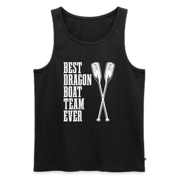 Meilleure équipe de bateau-dragon de tous les temps - Débardeur bio Premium Homme - noir - Devant - Michal (187cm)