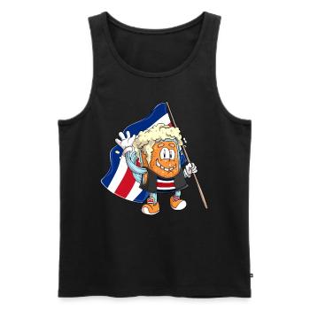 Beer Fan of Costa Rica - Men's Premium Organic Tank Top - black - Front - Michal (187cm)