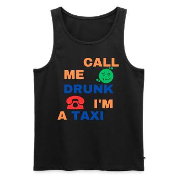 Too drunk - Men's Premium Organic Tank Top - black - Front - Michal (187cm)