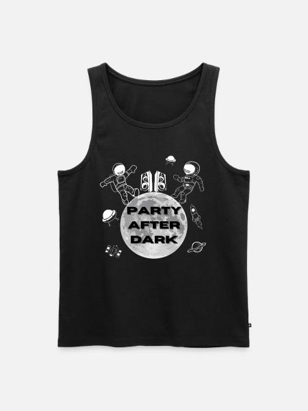 PARTY AFTER DARK - Men's Premium Organic Tank Top - black