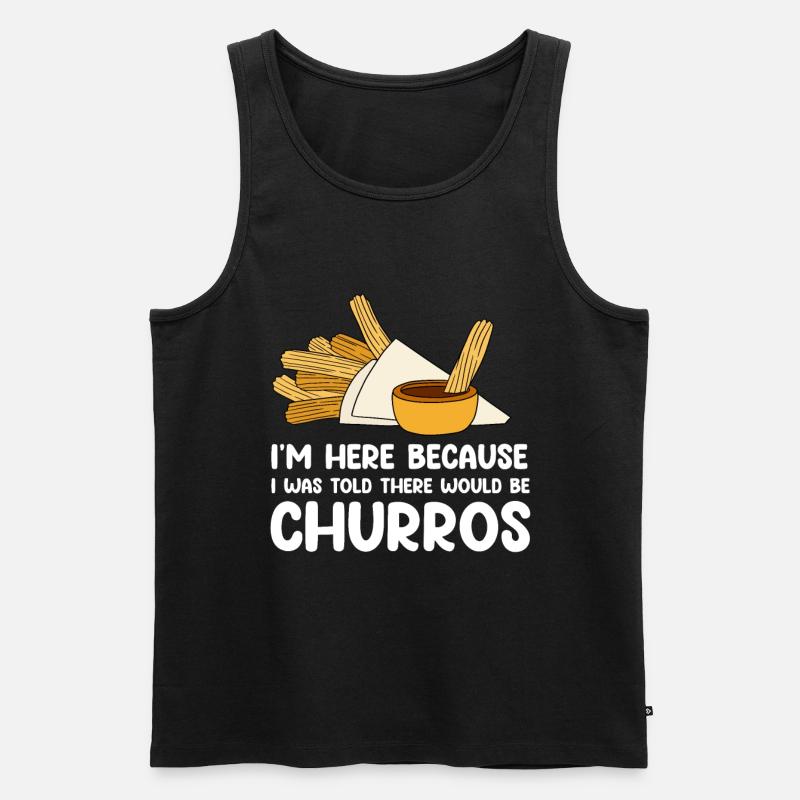 Churro Geschenk Mexico Essen - Männer Premium Bio Tank Top - Schwarz