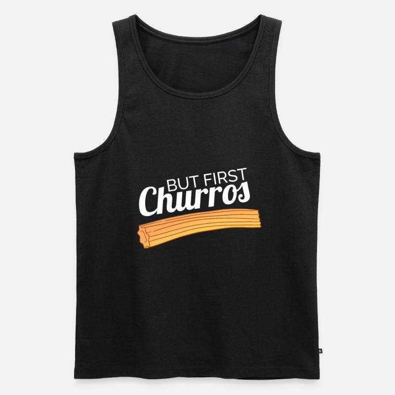 Churro Geschenk Mexico Essen - Männer Premium Bio Tank Top - Schwarz