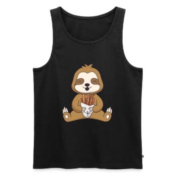 Churro Gift Mexico Food - Men's Premium Organic Tank Top - black - Front - AI Model Male 178 light (178cm)