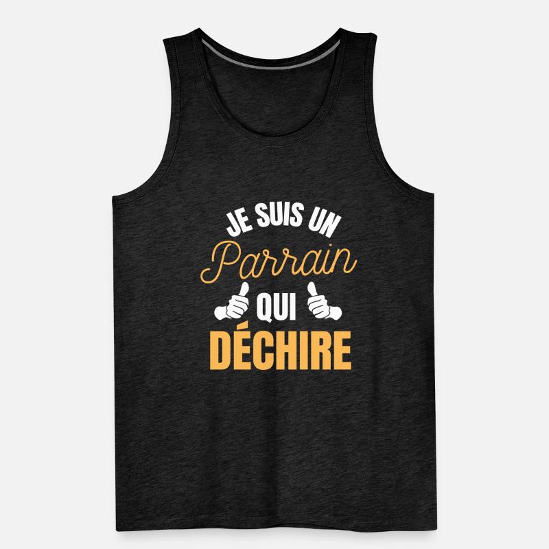 Ich bin ein herzzerreißender Pate - Bester Pate Männer Premium Bio Tank Top