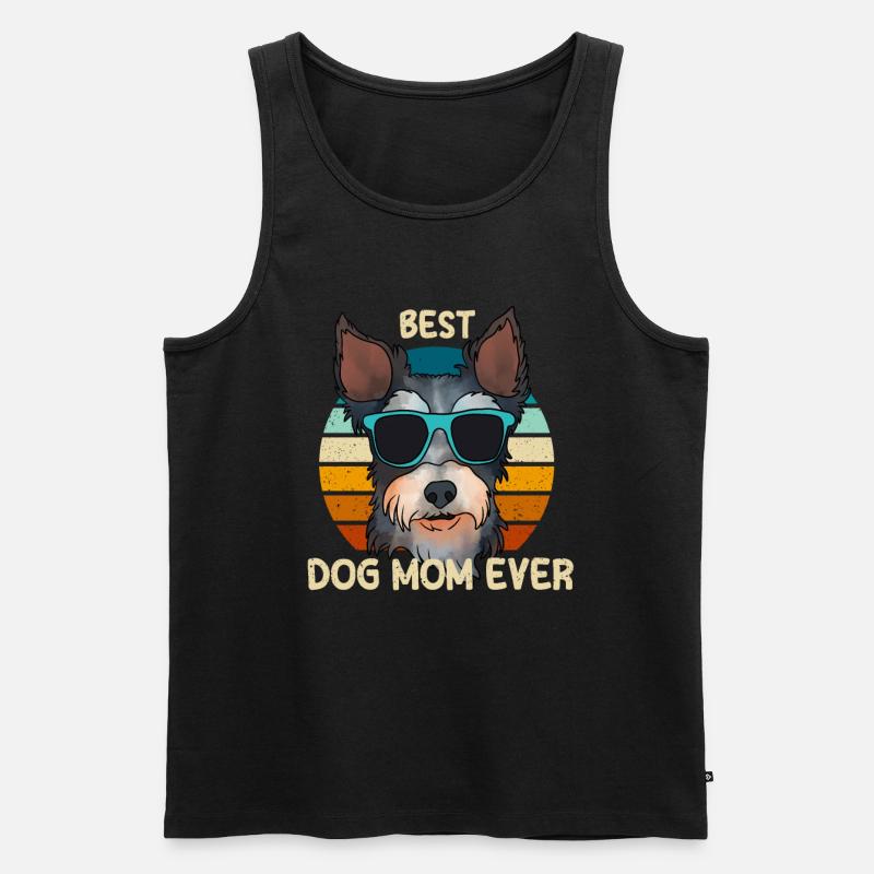Zwergschnauzer - Männer Premium Bio Tank Top - Schwarz