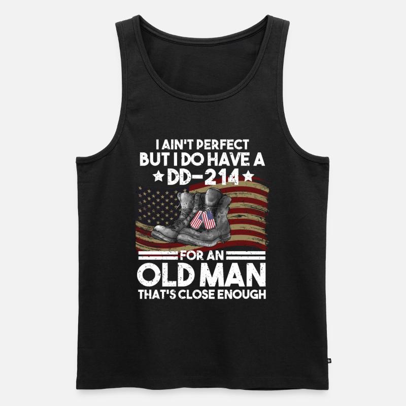 Vietnam Veteran - Männer Premium Bio Tank Top - Schwarz