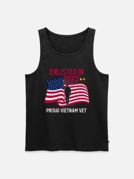 Vietnam Veteran - Men's Premium Organic Tank Top - black