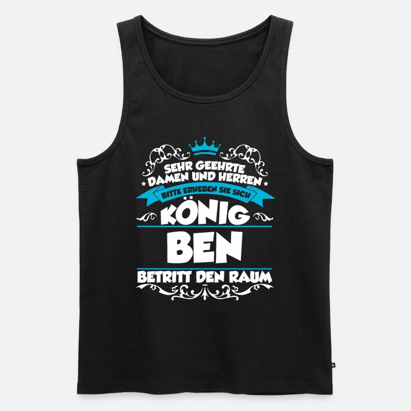 Ben Name Design - Männer Premium Bio Tank Top - Schwarz