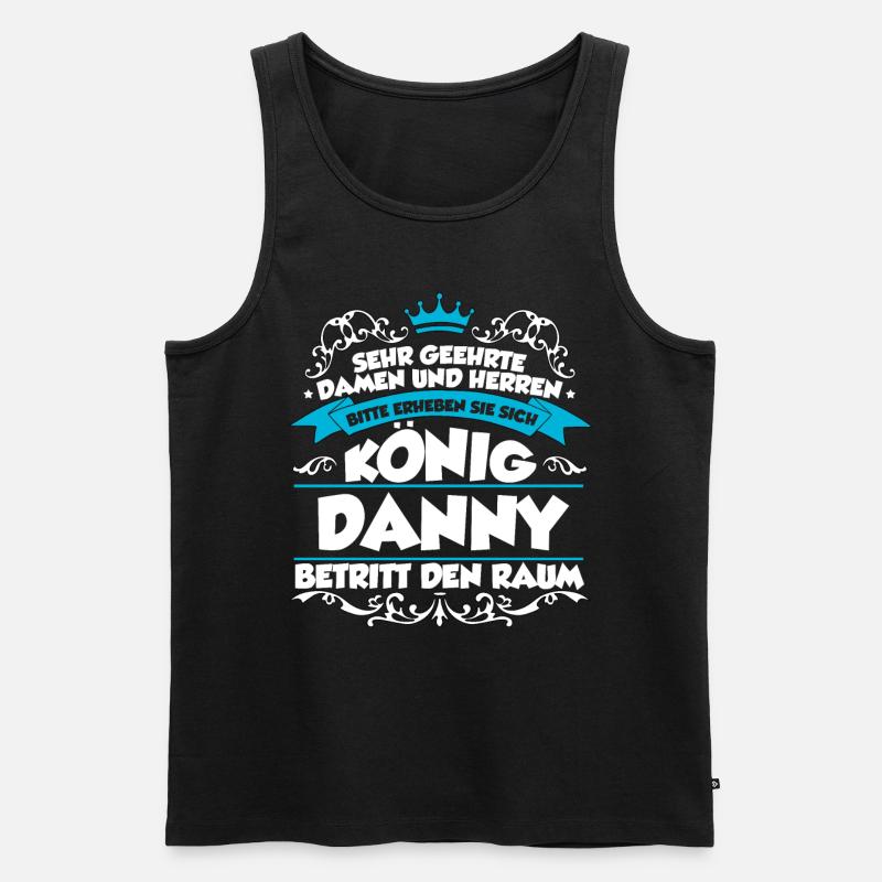 Danny Name Design - Männer Premium Bio Tank Top - Schwarz