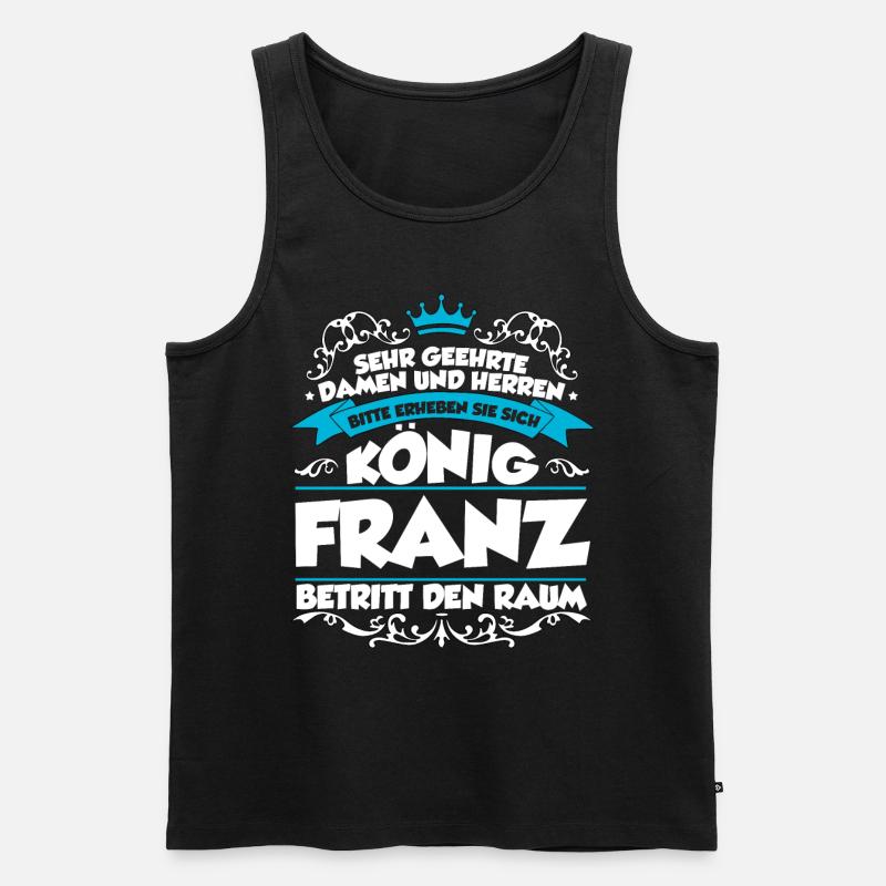 Franz Name Design - Männer Premium Bio Tank Top - Schwarz