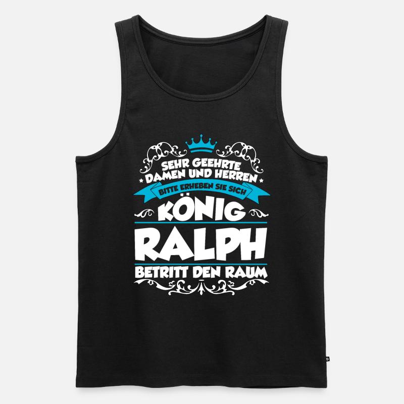 Ralph Name Design - Männer Premium Bio Tank Top - Schwarz