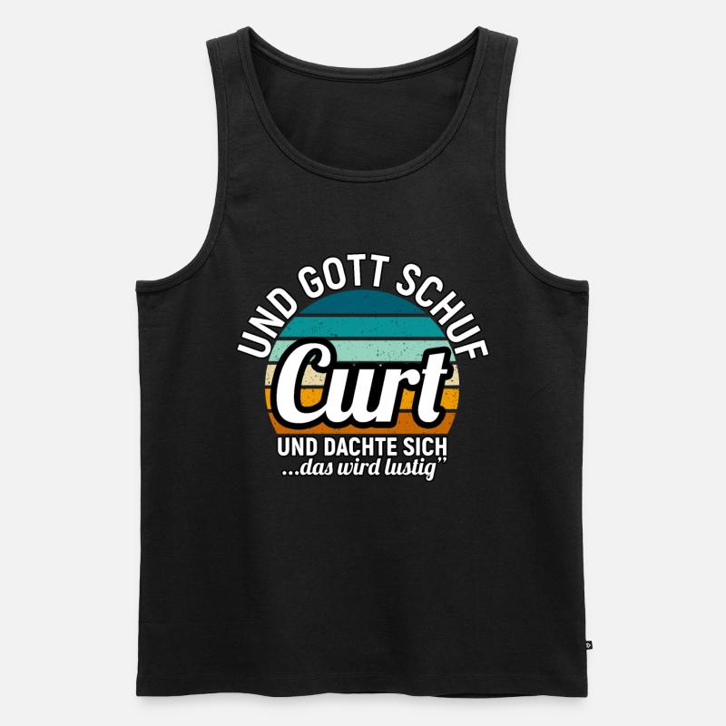 Danny - Männer Premium Bio Tank Top - Schwarz