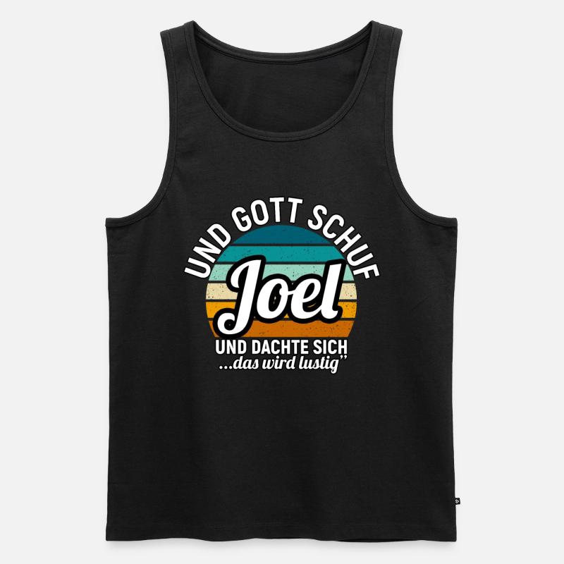 Joel - Männer Premium Bio Tank Top - Schwarz