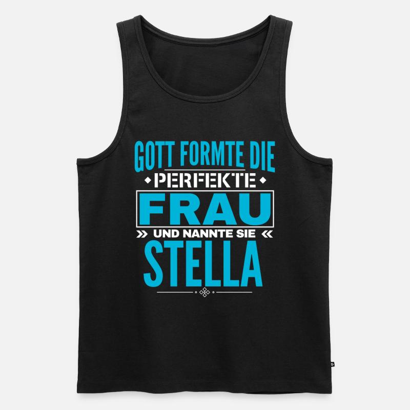 Conception du nom de Stella - Débardeur bio Premium Homme - noir