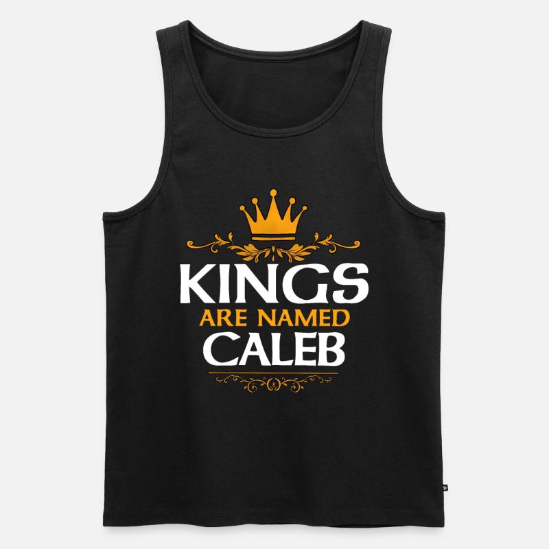 Caleb - Männer Premium Bio Tank Top - Schwarz