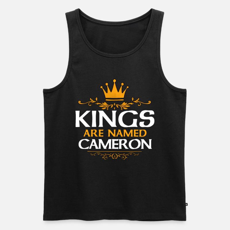 Cameron - Männer Premium Bio Tank Top - Schwarz