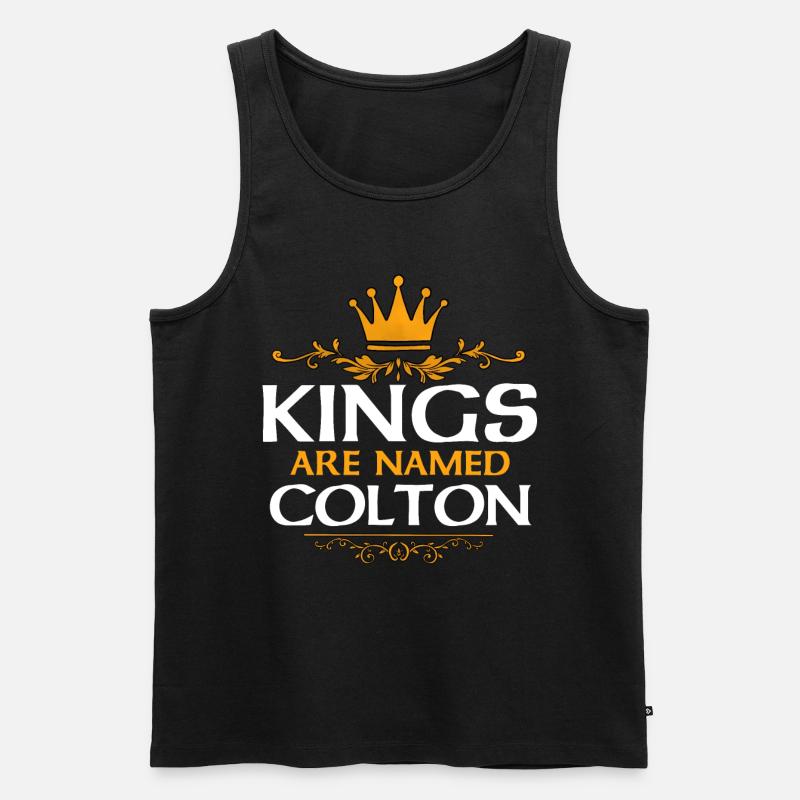 Colton - Männer Premium Bio Tank Top - Schwarz