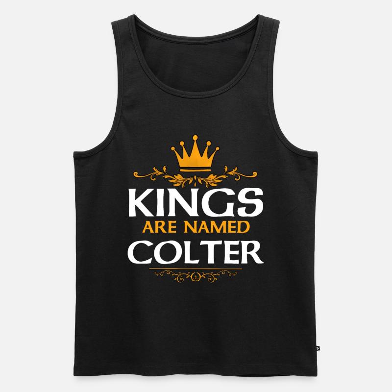 Colter - Männer Premium Bio Tank Top - Schwarz