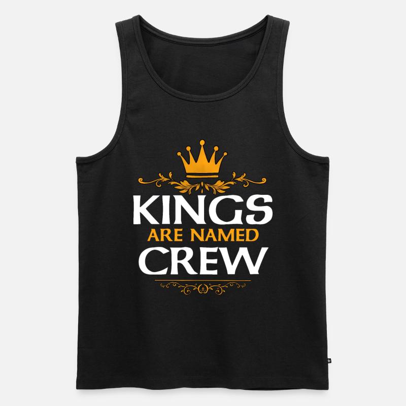 Crew - Männer Premium Bio Tank Top - Schwarz