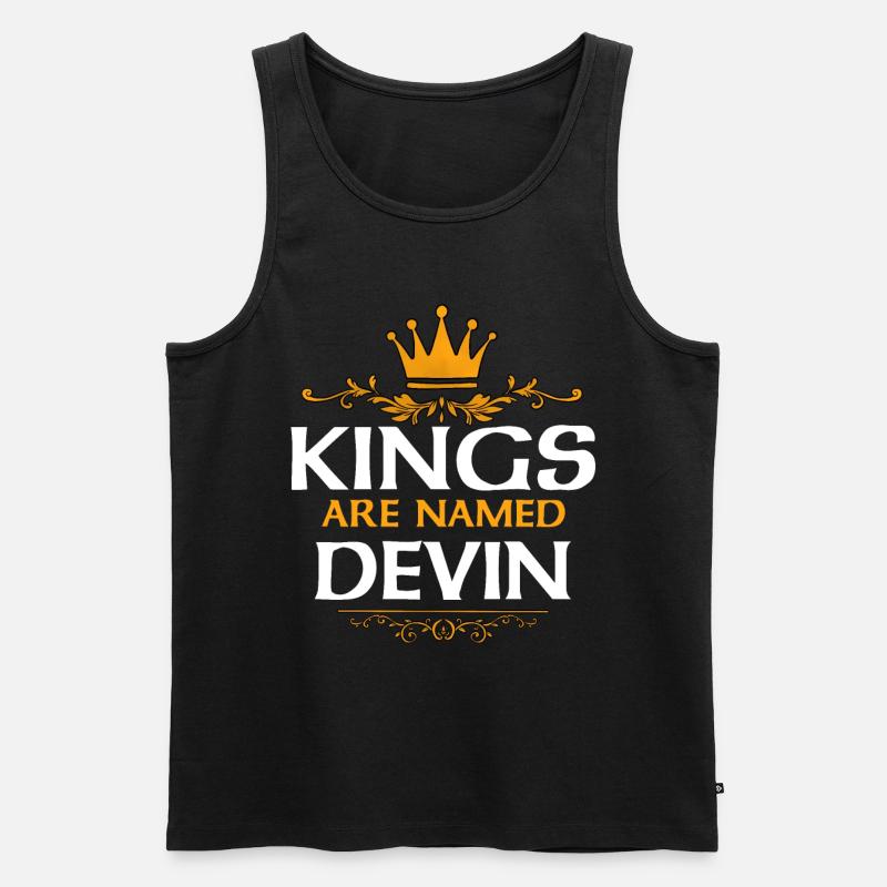 Devin - Männer Premium Bio Tank Top - Schwarz