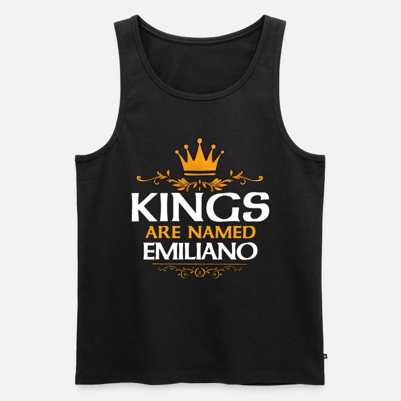 Emiliano - Männer Premium Bio Tank Top - Schwarz
