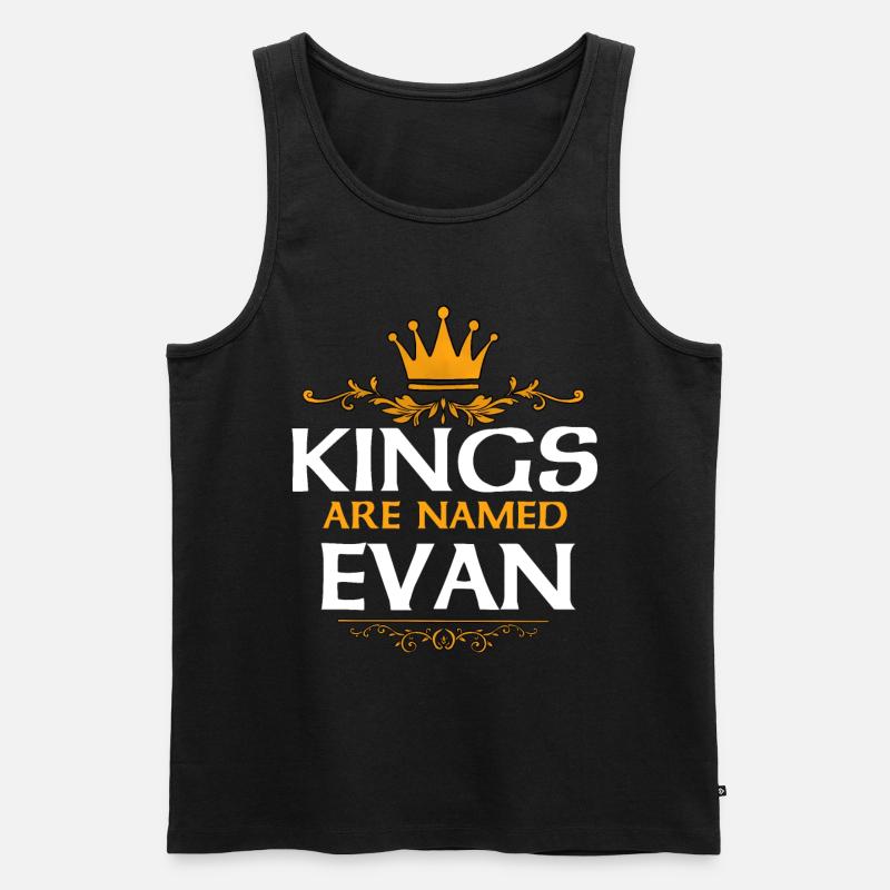 Evan - Männer Premium Bio Tank Top - Schwarz