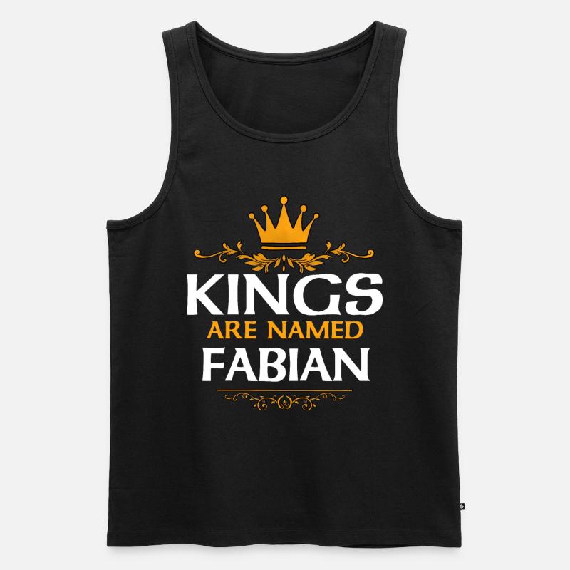 Fabian - Männer Premium Bio Tank Top - Schwarz