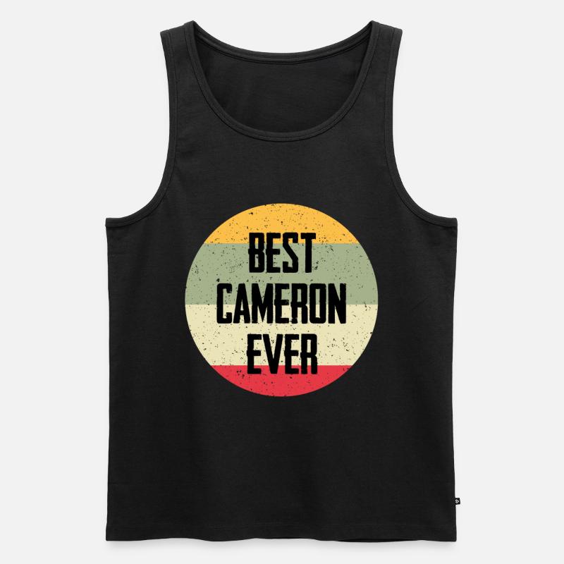 Best Cameron Ever - Männer Premium Bio Tank Top - Schwarz