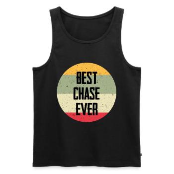 Best Chase Ever - Men's Premium Organic Tank Top - black - Front - AI Model Male 178 light (178cm)