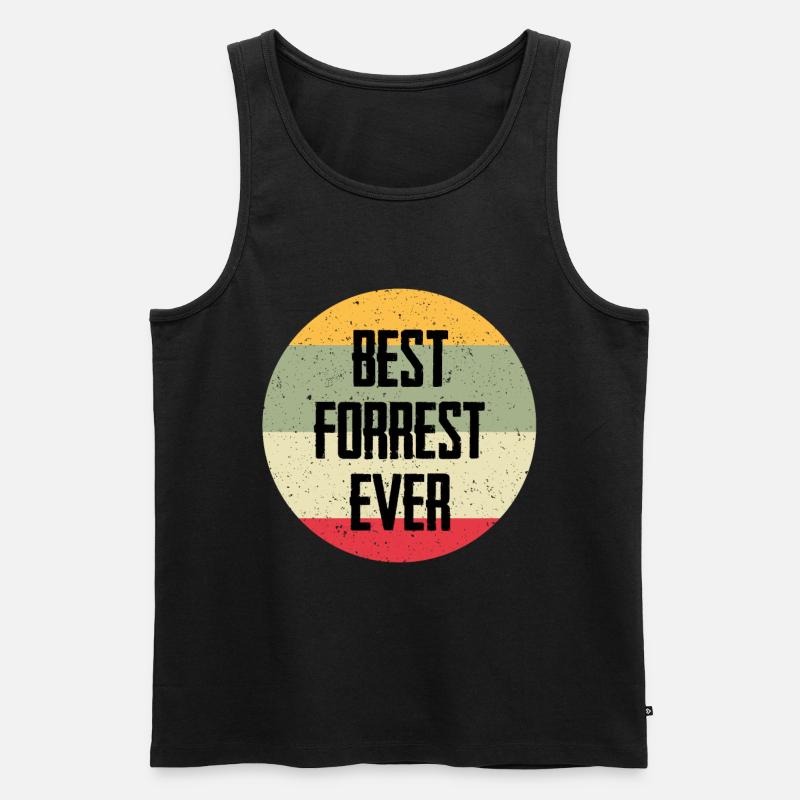 Best Forrest Ever - Männer Premium Bio Tank Top - Schwarz